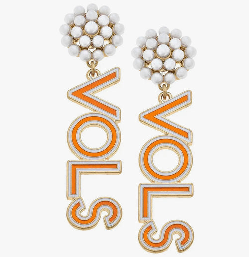 Vols Pearl Cluster Earrings