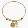 Greek Solid Bracelet with Charm