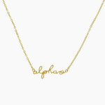 Sorority Script Necklace