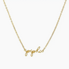 Sorority Script Necklace