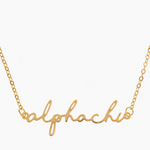 Sorority Script Necklace