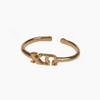 Greek Letter Adjustable Ring