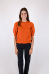 Rust Short Sleeve Sweater