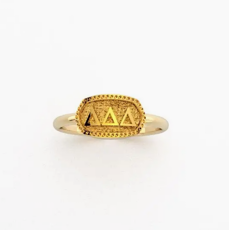 Greek Athena Oval Ring