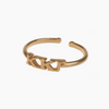 Greek Letter Adjustable Ring