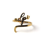 One-Of-A-Kind Greek Adjustable Ring