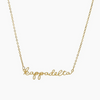 Sorority Script Necklace