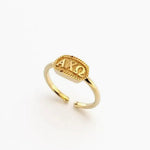 Greek Athena Oval Ring