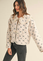 Precious Bow Jacket with Peter Pan Collar