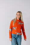 Orange Panther Sweater