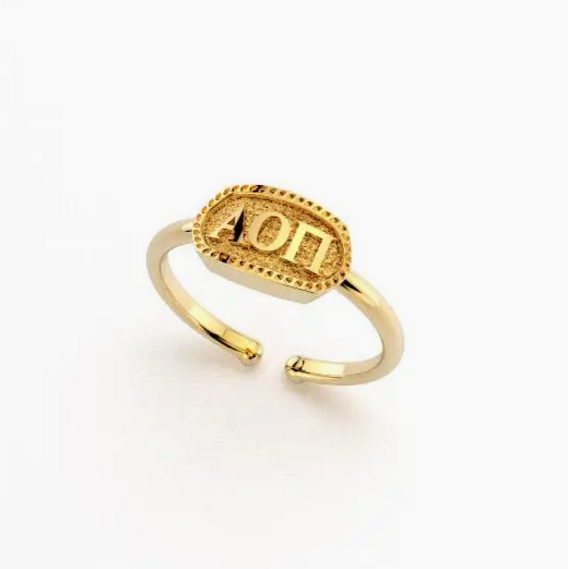 Greek Athena Oval Ring