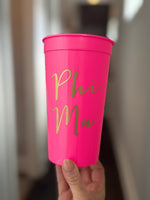Greek Script Cups