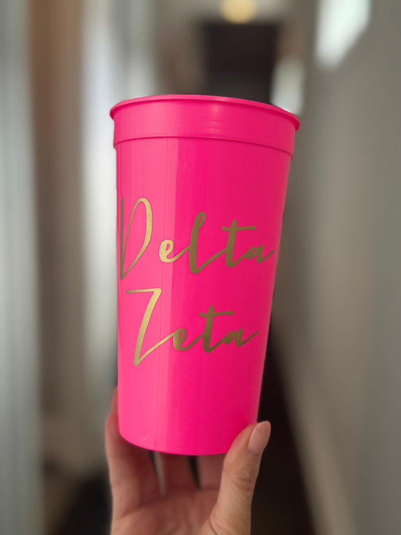 Greek Script Cups