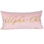 Velvet Embroidered Lumbar Pillow