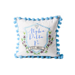 Greek Pom Pom Pillow