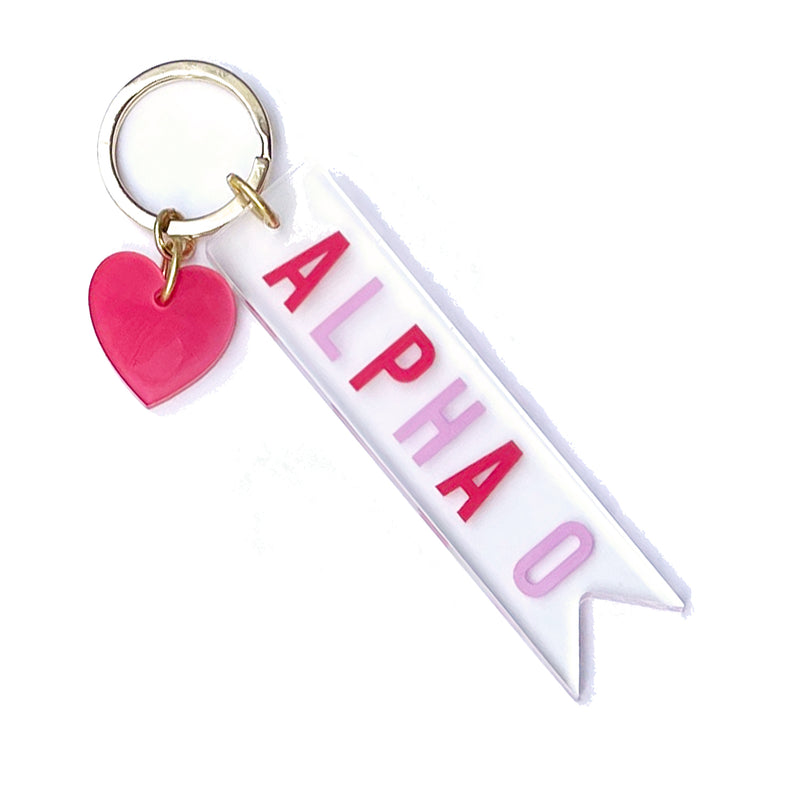 Acrylic Heart Keychain