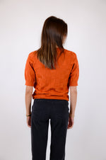 Rust Short Sleeve Sweater