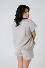 Textured Soft Shorts, Gray