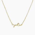 Sorority Script Necklace