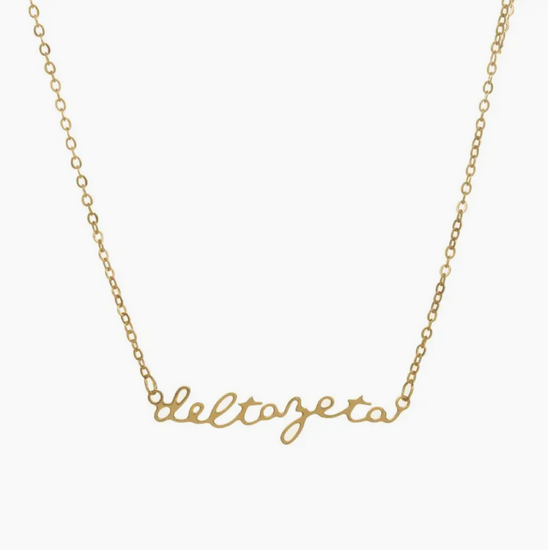 Sorority Script Necklace