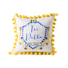 Greek Pom Pom Pillow