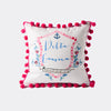 Greek Pom Pom Pillow