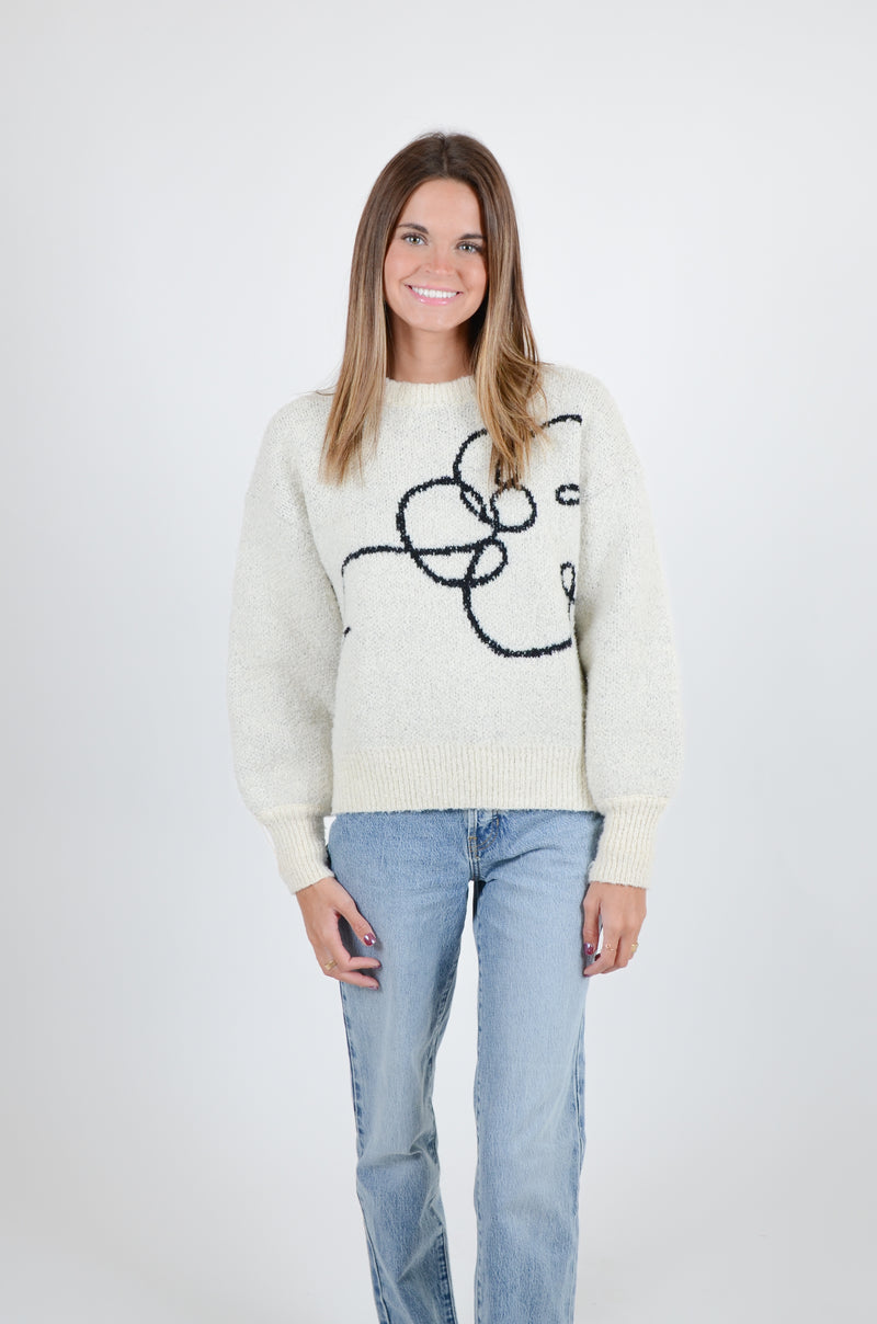 Daisy knit sweater