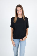 Basic Black Tee with Pocket