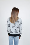 Eva Zebra Sweater, Gray