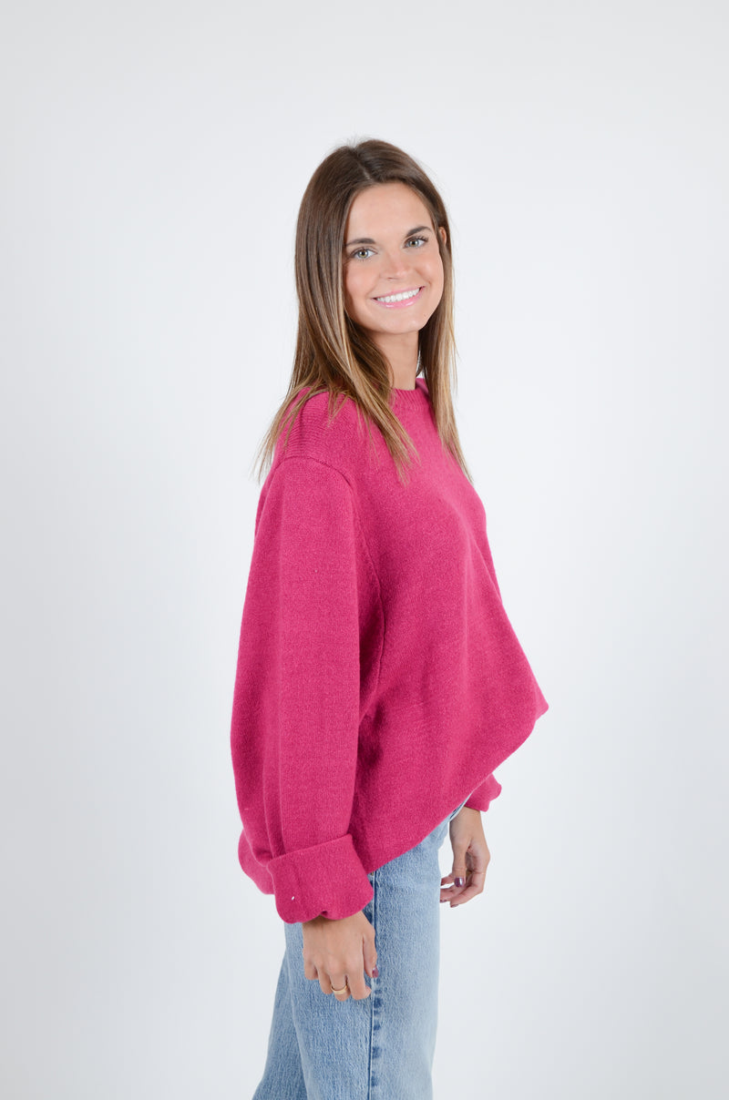 Perfectly Oversized Sweater, Magentaq