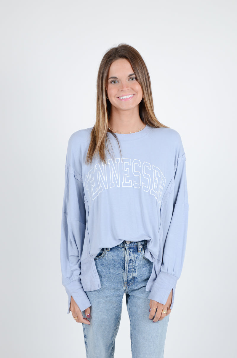 Blue Tennessee Long Sleeve Tee