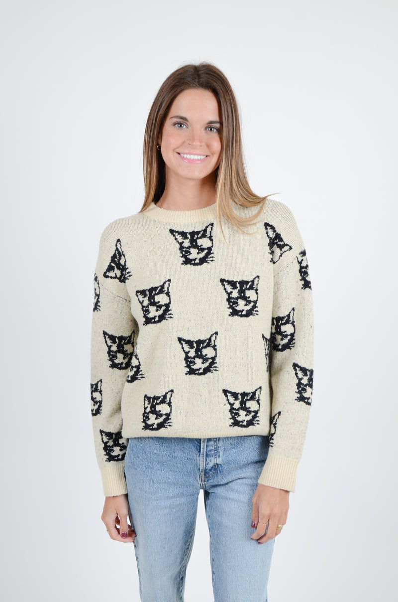 Calling All Cat Lovers Sweater