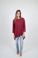 Mila Top, Maroon