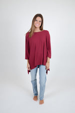 Mila Top, Maroon