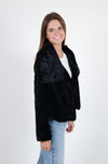 Black Faux Fur Jacket