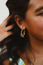 Twisted in Gold Earrings