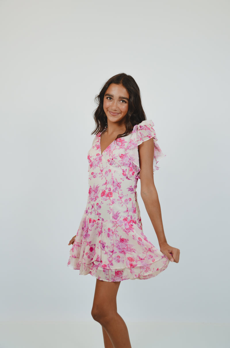 The Pink Peony Flutter Dress