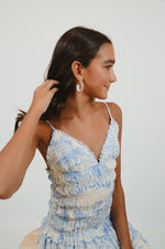 White and Gold Spiral Earrings