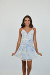Santorini Sunsets Mini Dress