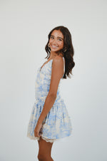Santorini Sunsets Mini Dress