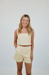 Cream Set with Double Bows in Back