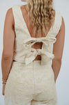 Cream Set with Double Bows in Back