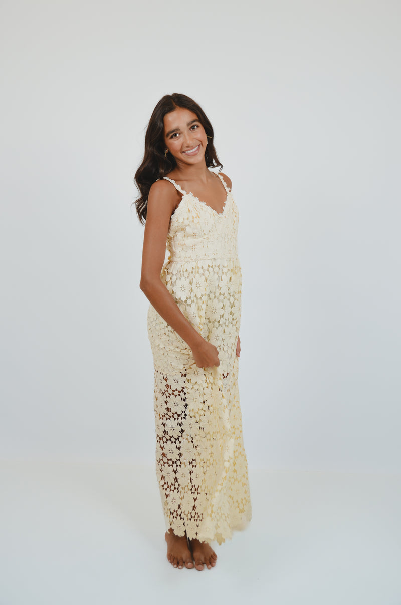 Cream Lace Dress