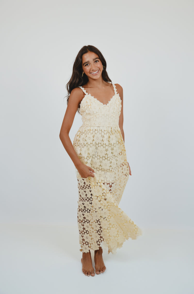 Cream Lace Dress