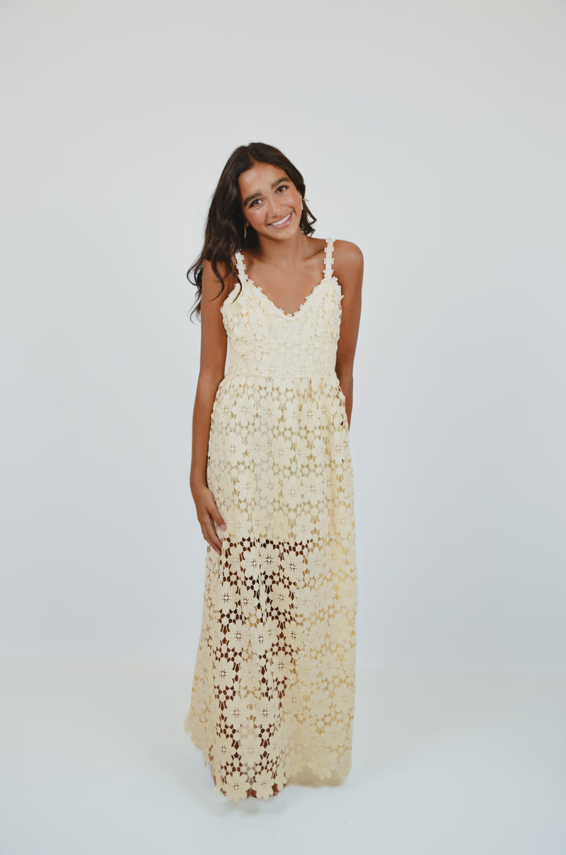 Cream Lace Dress