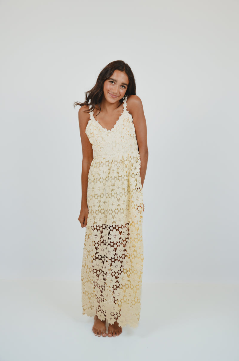 Cream Lace Dress