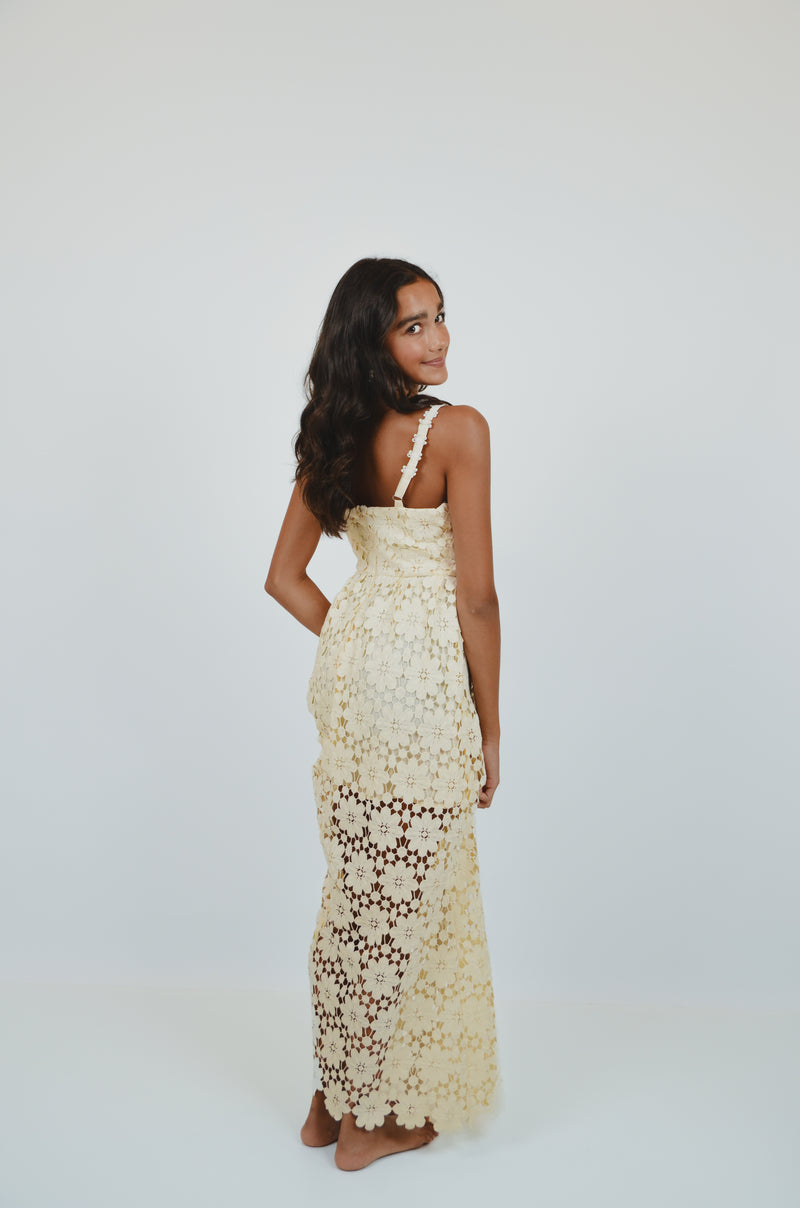 Cream Lace Dress