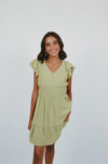 Anything but Basic Dress in Green