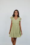 Anything but Basic Dress in Green