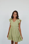 Anything but Basic Dress in Green